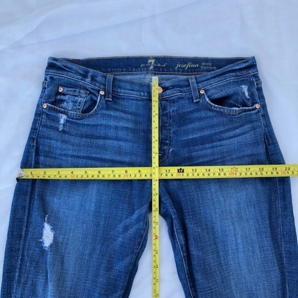7 FAM Josefina Boyfriend Skinny Jeans - Picture 11 of 12